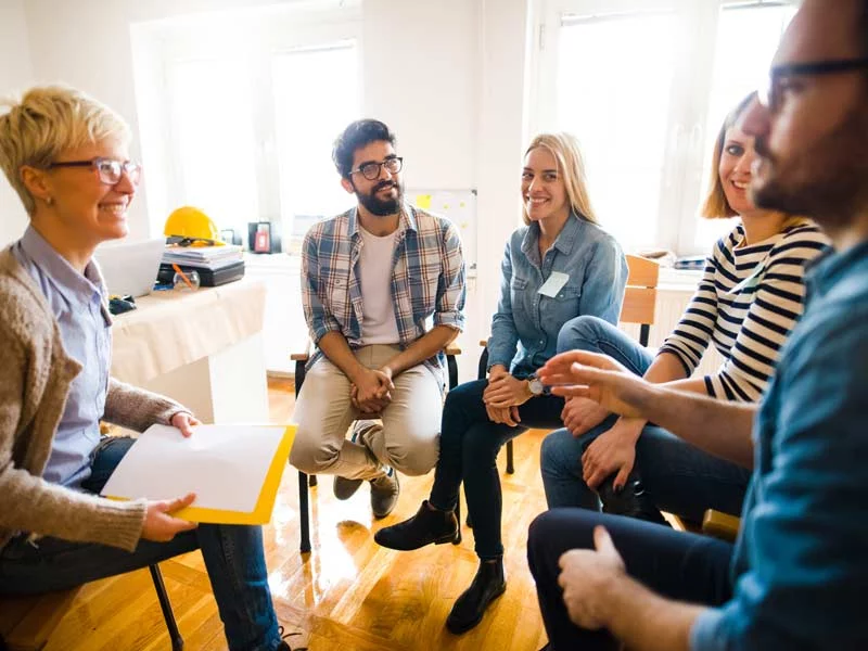Clinical Supervision Services participants in group therapy session